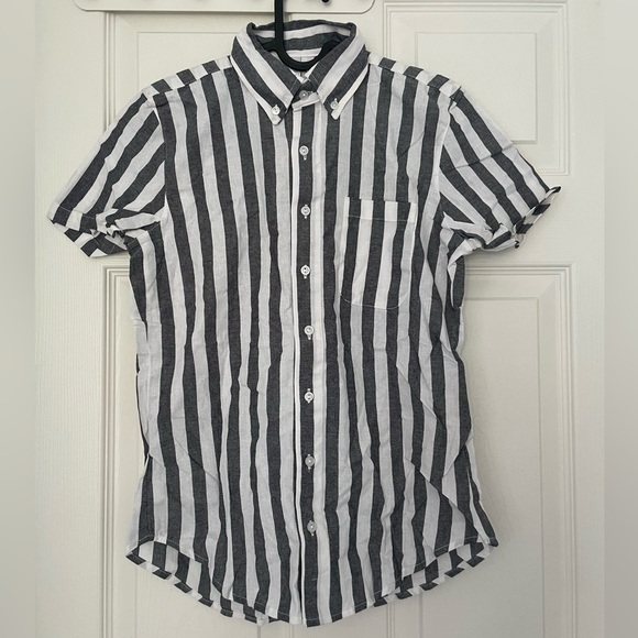 American Apparel chambray Striped shirt - Picture 1 of 3